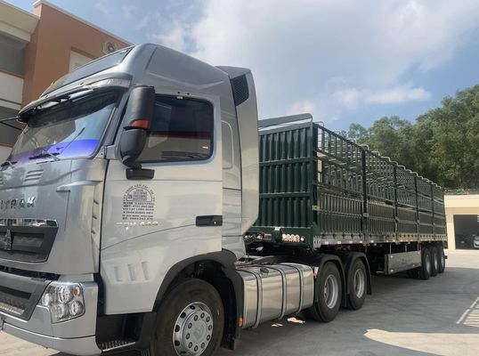 3/4 оси 50 тонн ограждения полуприцеп для овощей и скота настраиваемый вариант