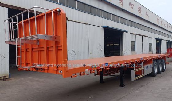 3 оси или настройка 20ft/40ft контейнер плоскоподвижный трейлер с или без переднего крыльца