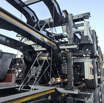 3 оси FUWA скелетный полуприцеп для 50 тонн максимальной полезной нагрузки контейнерный шасси полуприцеп