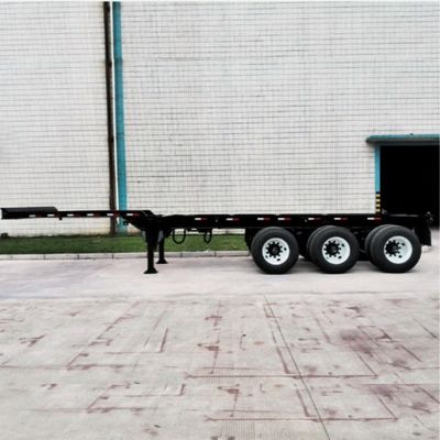 Q345B Главный луч 3 оси 50 т Скелетный полуприцеп для 40 45 48 53FT контейнерного шасси