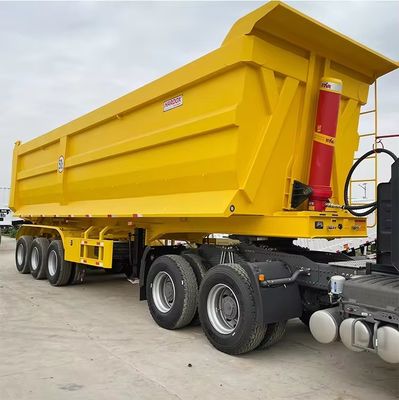 Прочный 40 кубический 3-осевой U-образный задний полуприцеп для строительных материалов