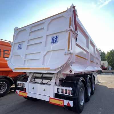 Задние полуприцепы для транспортировки песка с формой U весом 80-100 тонн 3/4 оси