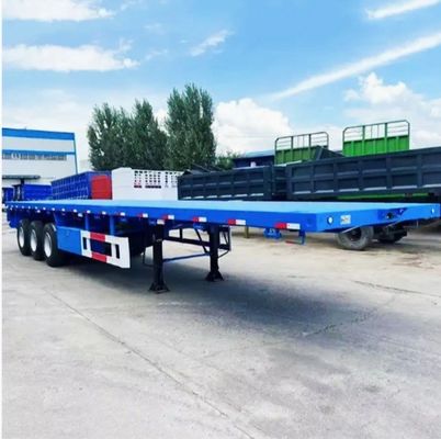 50 тонн грузоподъемности полуприцеп 3 оси 40 тонн плоскоподвижный прицеп с основным лучом Q345b