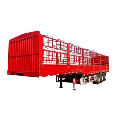SAF Two Speed 28t Heavy Duty Landing Gear High Bar Livestock Semi Trailer с тремя осями