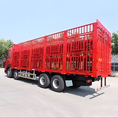 SAF Two Speed 28t Heavy Duty Landing Gear High Bar Livestock Semi Trailer с тремя осями