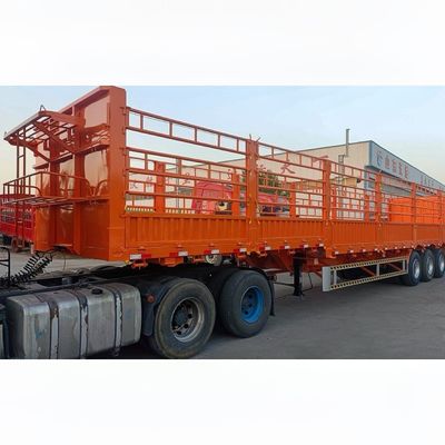 SAF Two Speed 28t Heavy Duty Landing Gear High Bar Livestock Semi Trailer с тремя осями