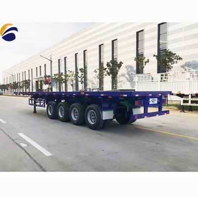 40ft плоский прицеп 3Axles 4Axles плоский постель контейнер грузовик полуприцеп от Wosheng