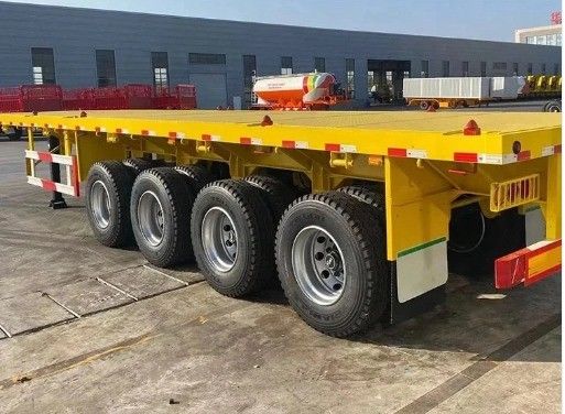 40ft плоский прицеп 3Axles 4Axles плоский постель контейнер грузовик полуприцеп от Wosheng