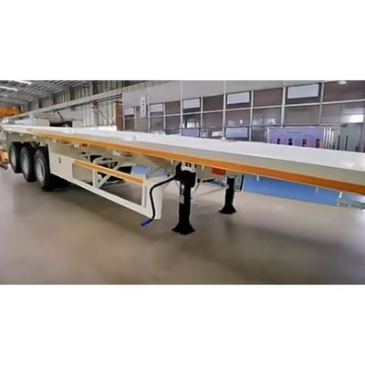 20 футов 40 футов 50 тонн полуприцеп с плоской кроватью с контейнерным шасси и 50 мм или 90 мм King Pin