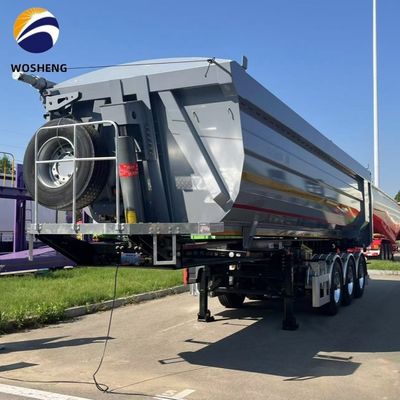 9800x2500x3500мм полуприцеп 3 оси 4 оси наклоняющийся наклонитель задней свалки