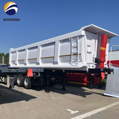 3 Оси 4 Оси наклона наклона задней свалки грузовик полуприцеп 9800x2500x3500 мм