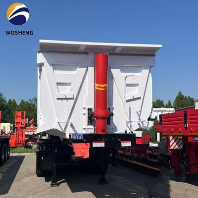 3 Оси 4 Оси наклона наклона задней свалки грузовик полуприцеп 9800x2500x3500 мм