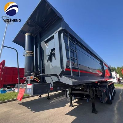 3 Оси 4 Оси наклона наклона задней свалки грузовик полуприцеп 9800x2500x3500 мм