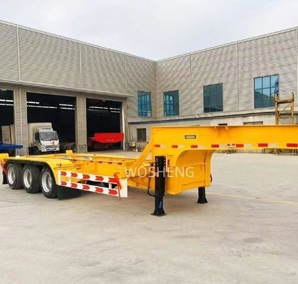 20ft 40ft контейнерный трейлер 3 оси скелетный полуприцеп для легкой транспортировки