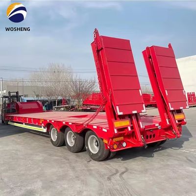 Lowboy Lowbed Semi Trailer для грузовых автомобилей на заказ и высокой пропускной способности 150 тонн