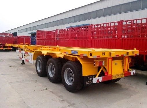 2 оси 20FT скелетная рама контейнерная транспортировка полуприцеп по запросу клиента