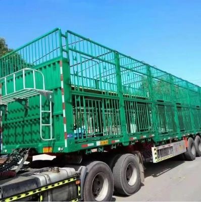 Продажа на заказ 3 оси 20-40тонны высокий забор полуприцеп для животноводческих животных