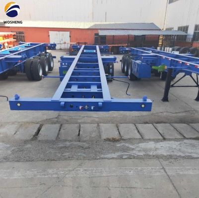 WOSHENG Tri-Axle 40FT 3 Axles 40 Ton Loading Chassis Скелет Полуприцеп с материалами