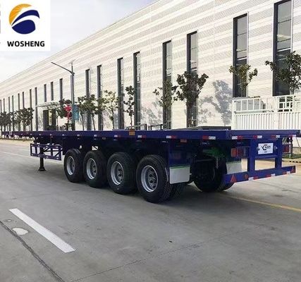 2 3 4axle Flatbed Trailer Customization Rim 9.0-22.5 Контейнер Размер 20ft 45ft 40ft