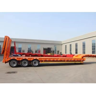 150 тонн Максимальная загрузка Lowboy Lowbed Semi Trailer для тяжелого грузового транспорта Настраиваемый