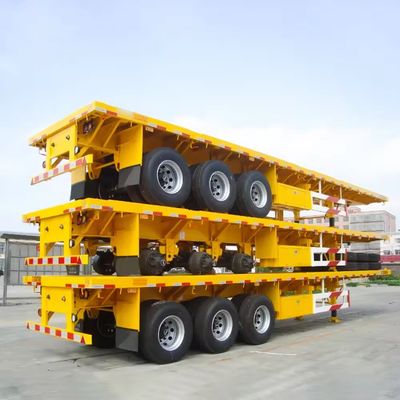 2 3 4axle Flatbed Trailer Customization Rim 9.0-22.5 Контейнер Размер 20ft 45ft 40ft