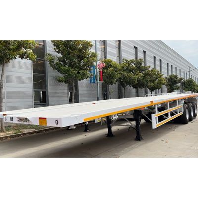20/40/45ft Container Flatbed Semi Trailer с 2-3 осями и большой грузоподъемностью