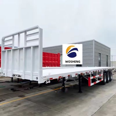 Самый низкий 30T-100T полуприцеп 20ft-45ft контейнерный грузовик 2-4 оси плоскополосной оболочки 9.0-22.5