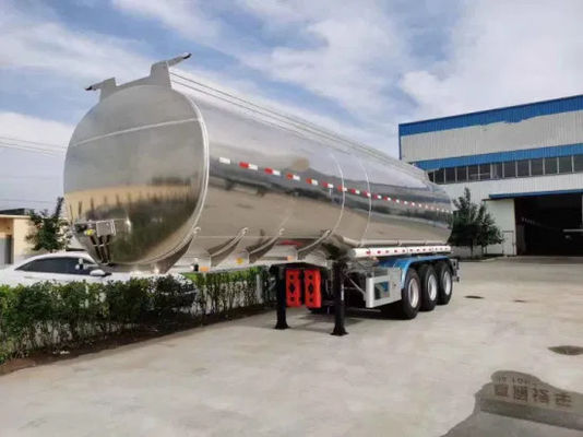 Стандартная 28-тонная посадочная машина Wosheng полуприцеп для нефтяного/водяного/молочного/бензинового бака