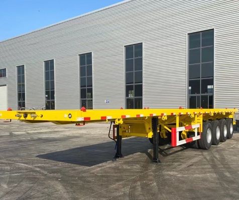 20ft 40ft контейнер грузовой плоский полуприцеп с замком прочный и универсальный дизайн