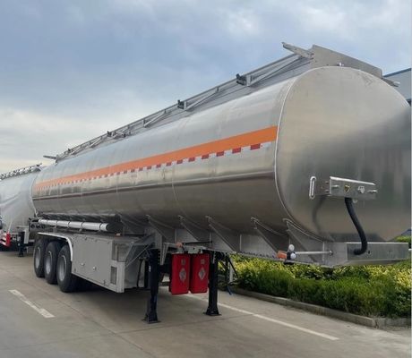 Стандартная 28-тонная посадочная машина Wosheng полуприцеп для нефтяного/водяного/молочного/бензинового бака