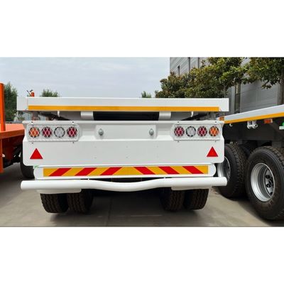 Двухлинейная тормозная система 3Axle Flatbed Semi-Trailer для перевозки контейнеров