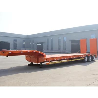 3 оси Lowbed Lowboy полуприцеп с двойной системой торможения и 16000x2500x1100 мм