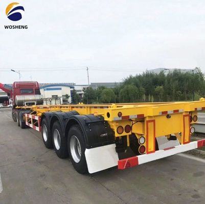 Транспорт 40ft Container wosheng 3 Axis Skeleton Semi Trailer с контейнерным замком