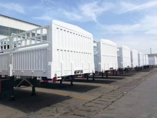 100 тонн Максимальная вместимость ограждения полуприцеп тяжелой грузоподъемности приземления 28Т Хорошая производительность