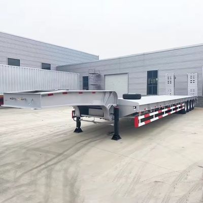 Грузовик стальной гусиной грузовик 3 оси 4 оси Максимальная загрузка 150 тонн Нижний полуприцеп