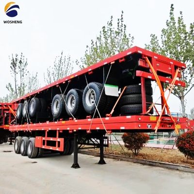 40-футовый контейнерный трейлер Профессиональный 3Axle плоский полуприцеп с 2&quot; 50мм King Pin