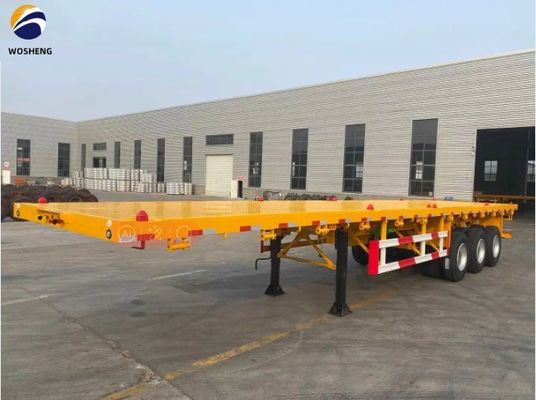 3 4 5 Оси 20FT 40FT полуприцеп Масса 20T-80T 20FT плоский полуприцеп грузовика