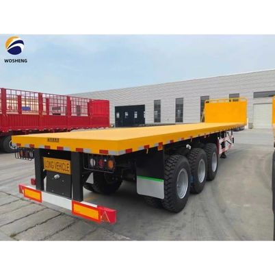 3 4 5 Оси 20FT 40FT полуприцеп Масса 20T-80T 20FT плоский полуприцеп грузовика