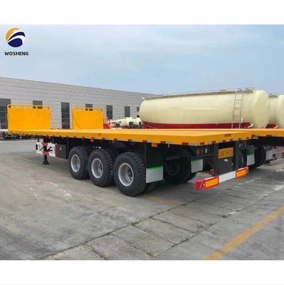3 4 5 Оси 20FT 40FT полуприцеп Масса 20T-80T 20FT плоский полуприцеп грузовика