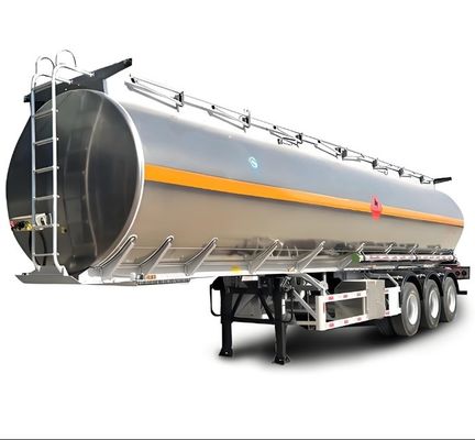 Прямая продажа 42cbm Нержавеющая сталь топливный бак полуприцеп с 28 тонной посадочной установкой