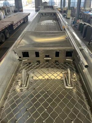 Прямая продажа 42cbm Нержавеющая сталь топливный бак полуприцеп с 28 тонной посадочной установкой