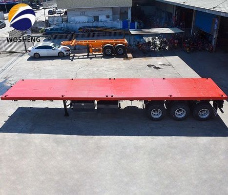 Полуприцеп для 20ft 40ft контейнера плоскостроительный грузовик 12400x2610x1550 мм или настройки