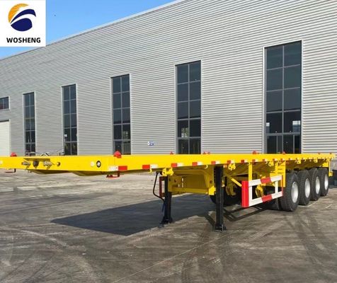 Полуприцеп для 20ft 40ft контейнера плоскостроительный грузовик 12400x2610x1550 мм или настройки