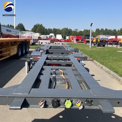 40ft 45ft 3 Axle Shipping Container Скелетный трейлер Гусиная шасси полугрузовой трейлер