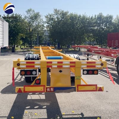 40ft 45ft 3 Axle Shipping Container Скелетный трейлер Гусиная шасси полугрузовой трейлер