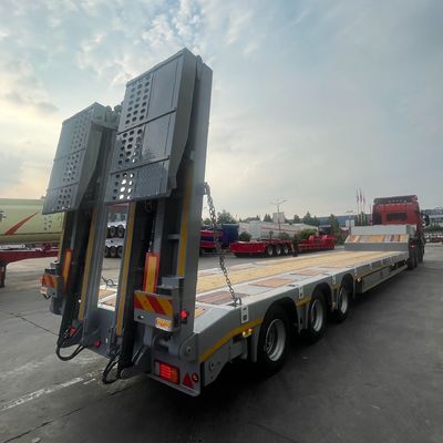 Воздушная подвеска 3 оси 40-80тонная стальная полуприцеп для экскаваторов и дозеров