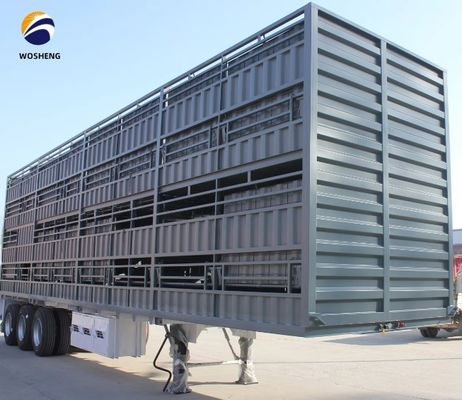 3 оси 20-60 тонн высокий забор полуприцеп с SAF две скорости 28 т тяжелой грузоподъемности посадки