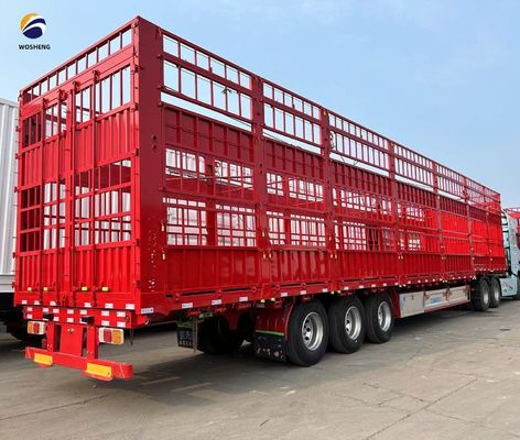 Крайний балл Q345B/T700 высокий забор полуприцеп для перевозки скота и коров