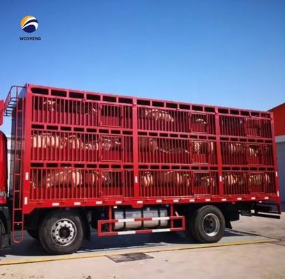 Крайний балл Q345B/T700 высокий забор полуприцеп для перевозки скота и коров