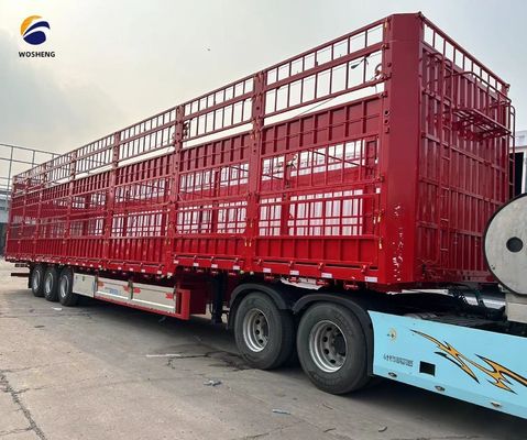 Крайний балл Q345B/T700 высокий забор полуприцеп для перевозки скота и коров